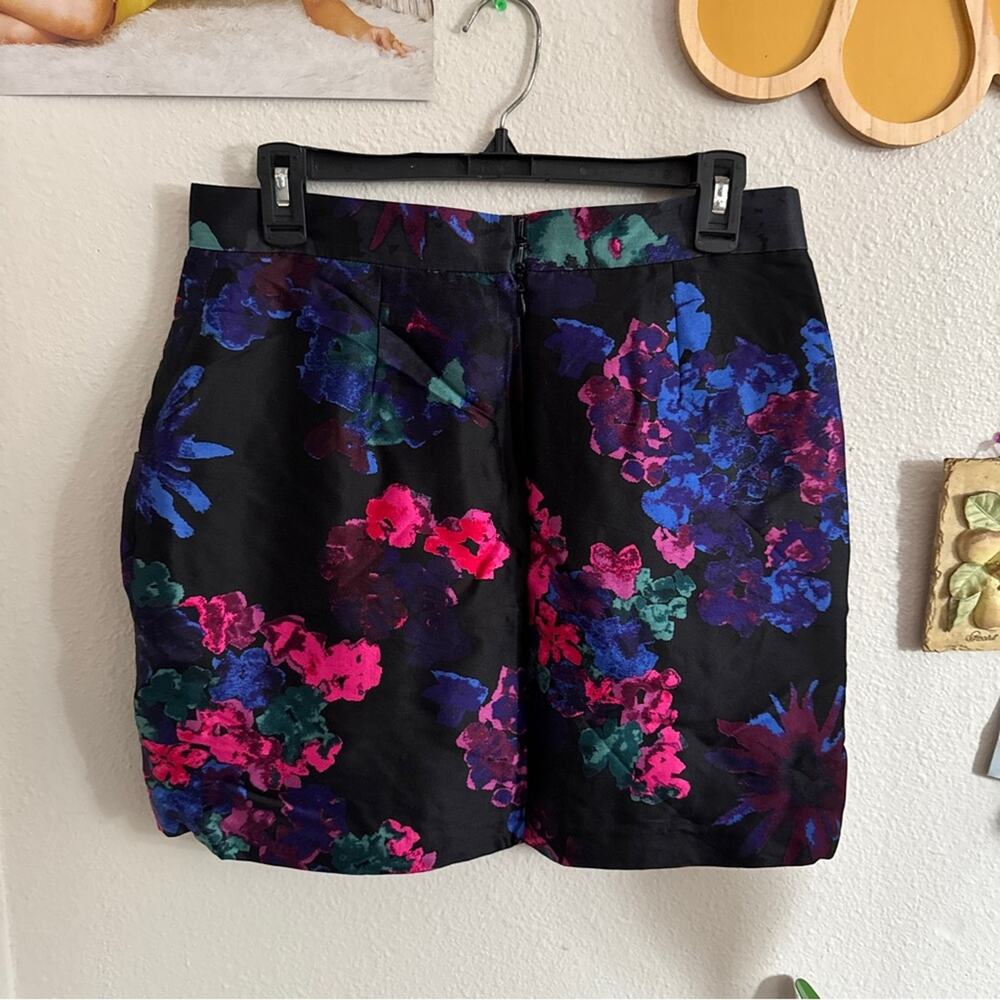 Tibi Floral Silk Mini Skirt 8 - Picture 2 of 7